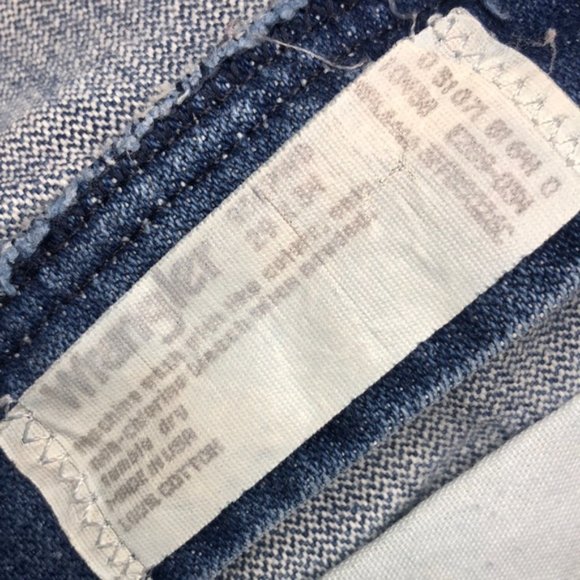 LIKE NEW MENS VINTAGE WRANGLER STRAIGHT JEANS 29x34 - Picture 6 of 10